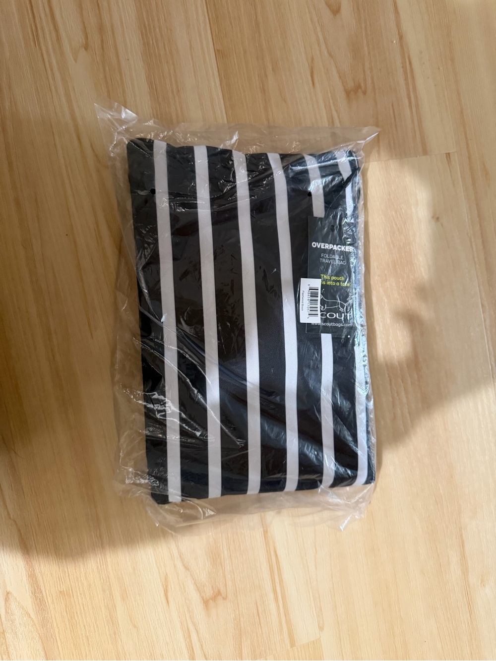 Scout Black and White Striped Travel Pouch